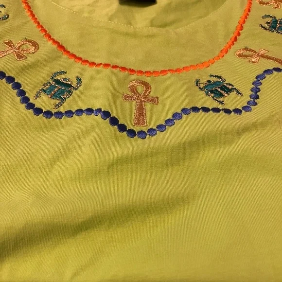 Adam Organic Cotton Egyptian style women’s size small shirt lime color shirt - Picture 12 of 16